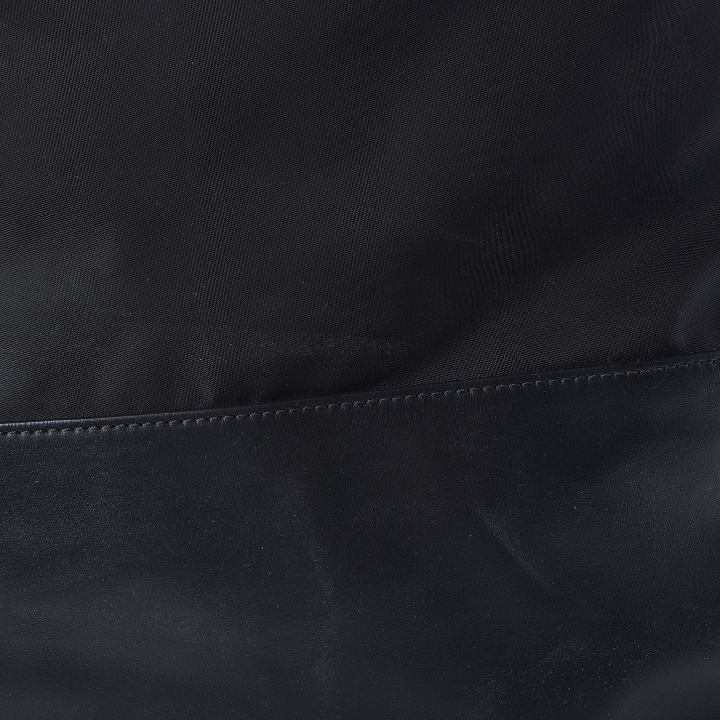 Nylon Calfskin Gothic Tote Black