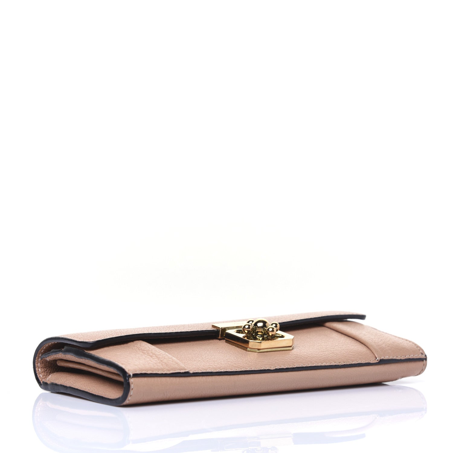 Chloe Goatskin Elsie Long Wallet Gingerbread 4 of 14