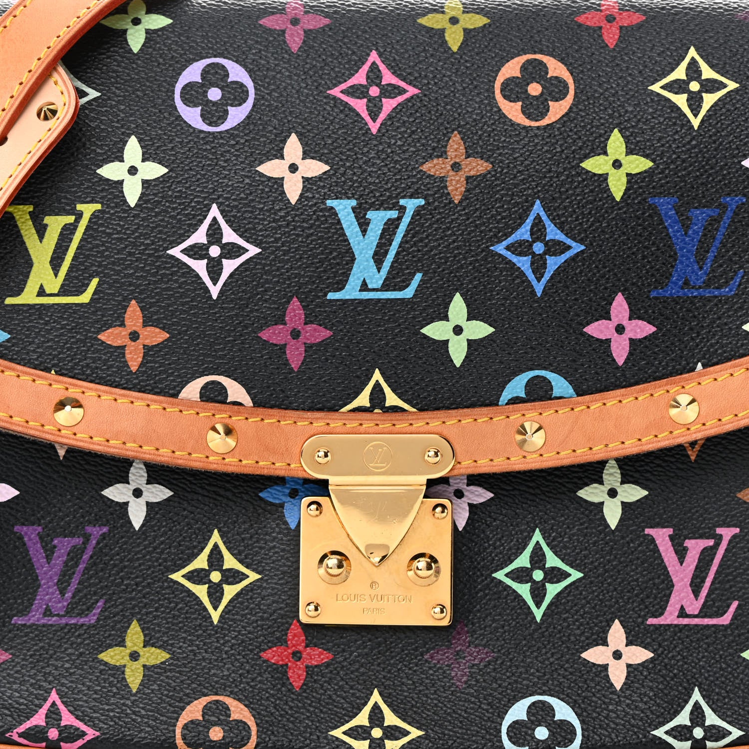 Louis Vuitton Monogram Multicolor Sologne Black 7 of 16