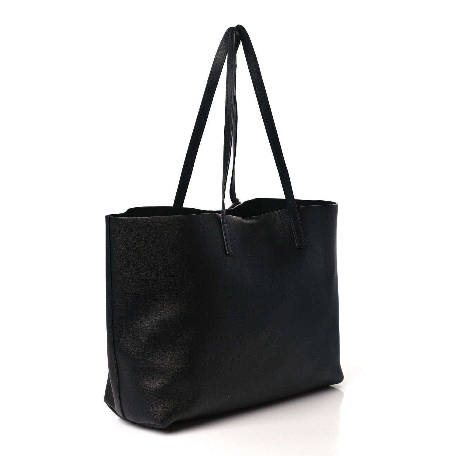 Saint Laurent Calfskin Large Shopping Tote Black 3 of 7