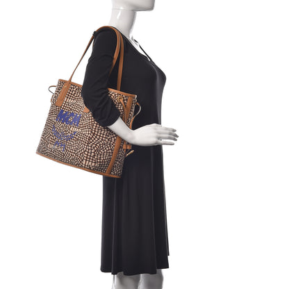 MCM Visetos Medium Liz Reversible Shopper Tote Cognac 2 of 16