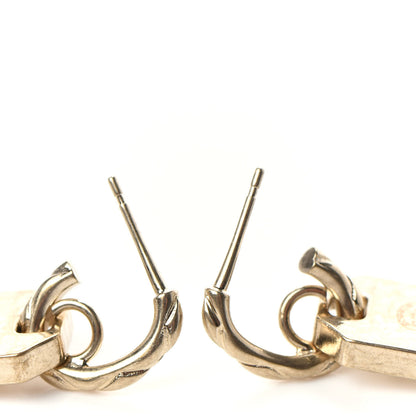 Chanel CC Tag Drop Earrings Gold 3 of 5