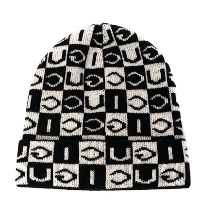 Gucci Wool Appside Beanie L Black Ivory 2 of 7