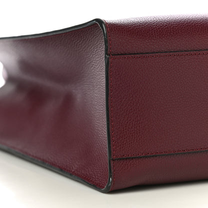 Marc Jacobs Grained Calfskin Grind Shopper Tote Burgundy 9 of 10