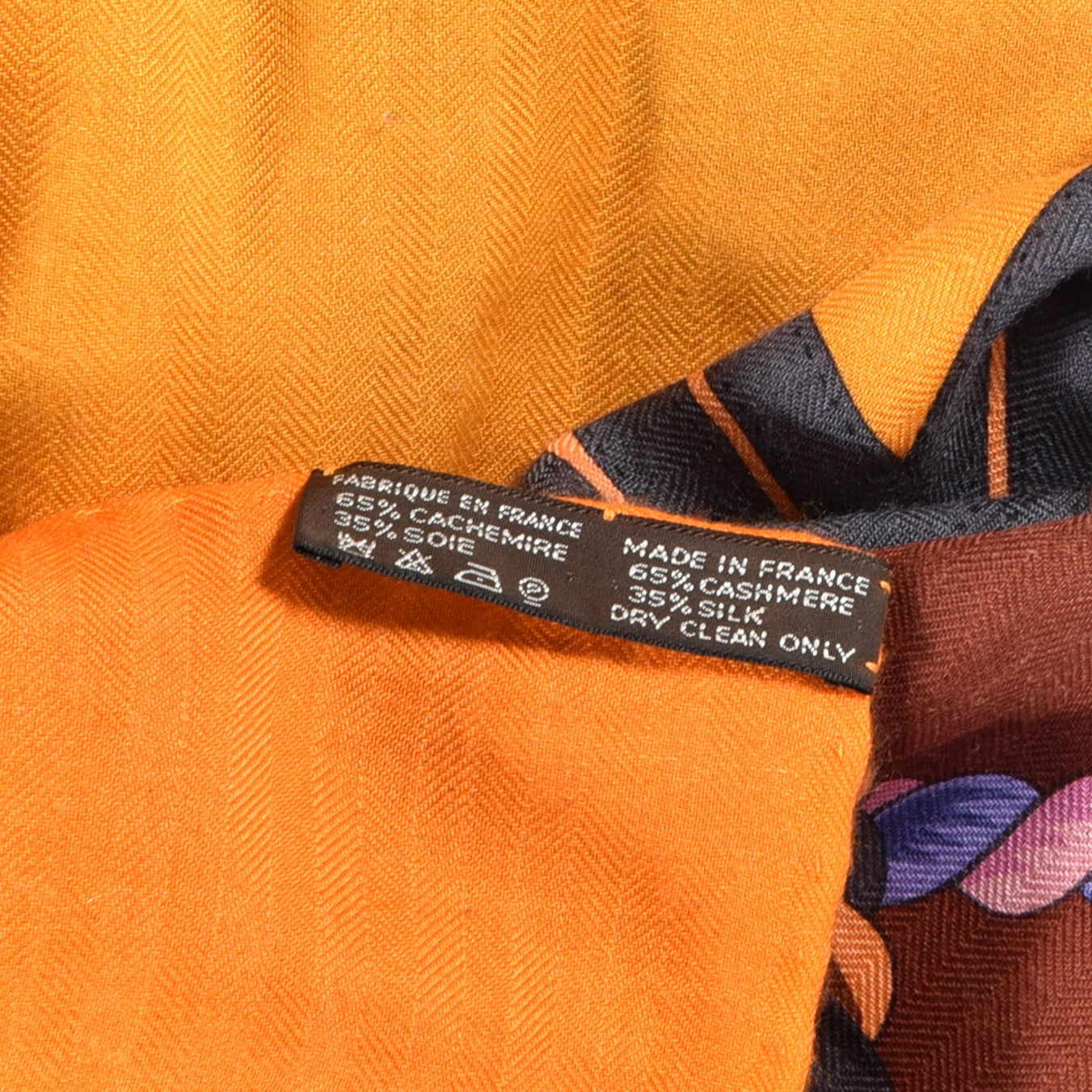 Hermes Cashmere Silk Grande Tenue Shawl 140 3 of 3