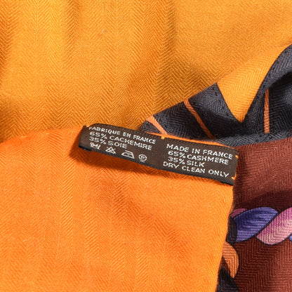 Hermes Cashmere Silk Grande Tenue Shawl 140 3 of 3