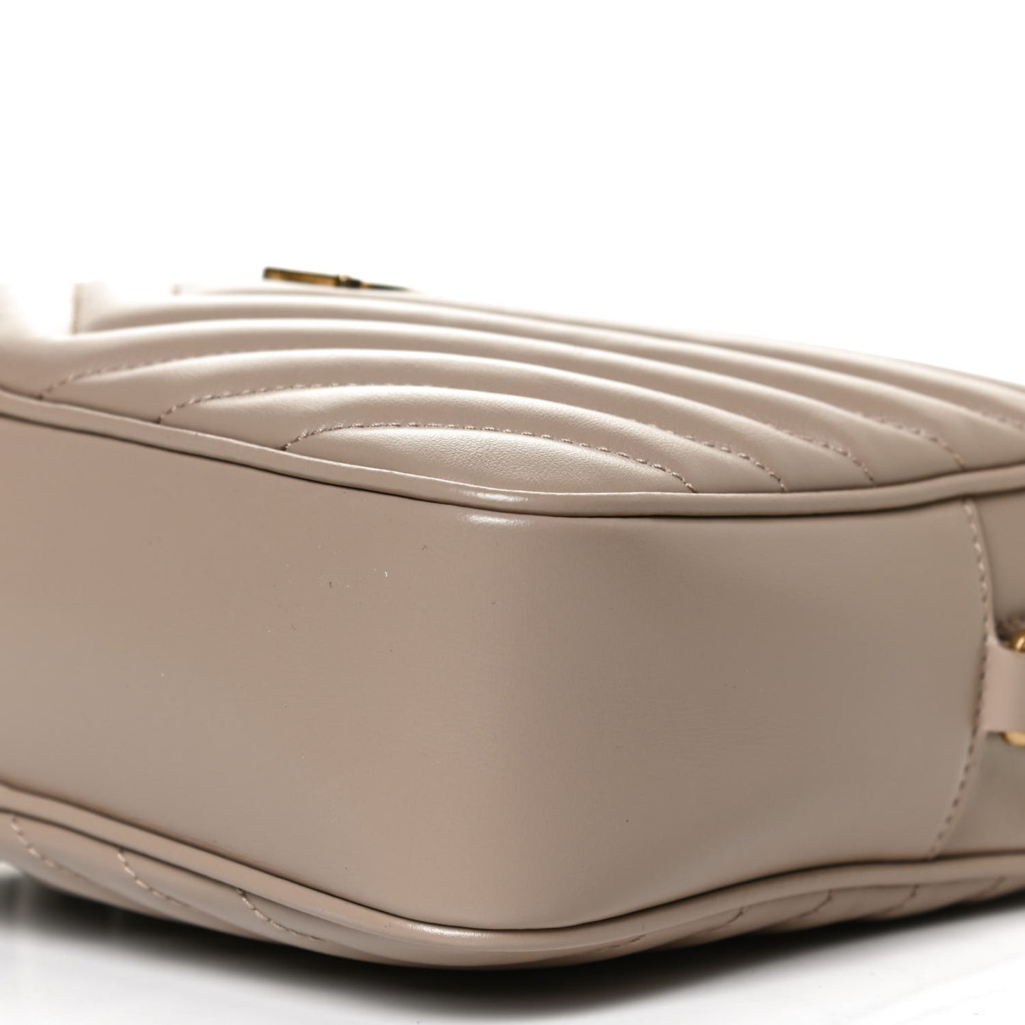 Calfskin Matelasse Monogram Lou Camera Bag Dark Beige