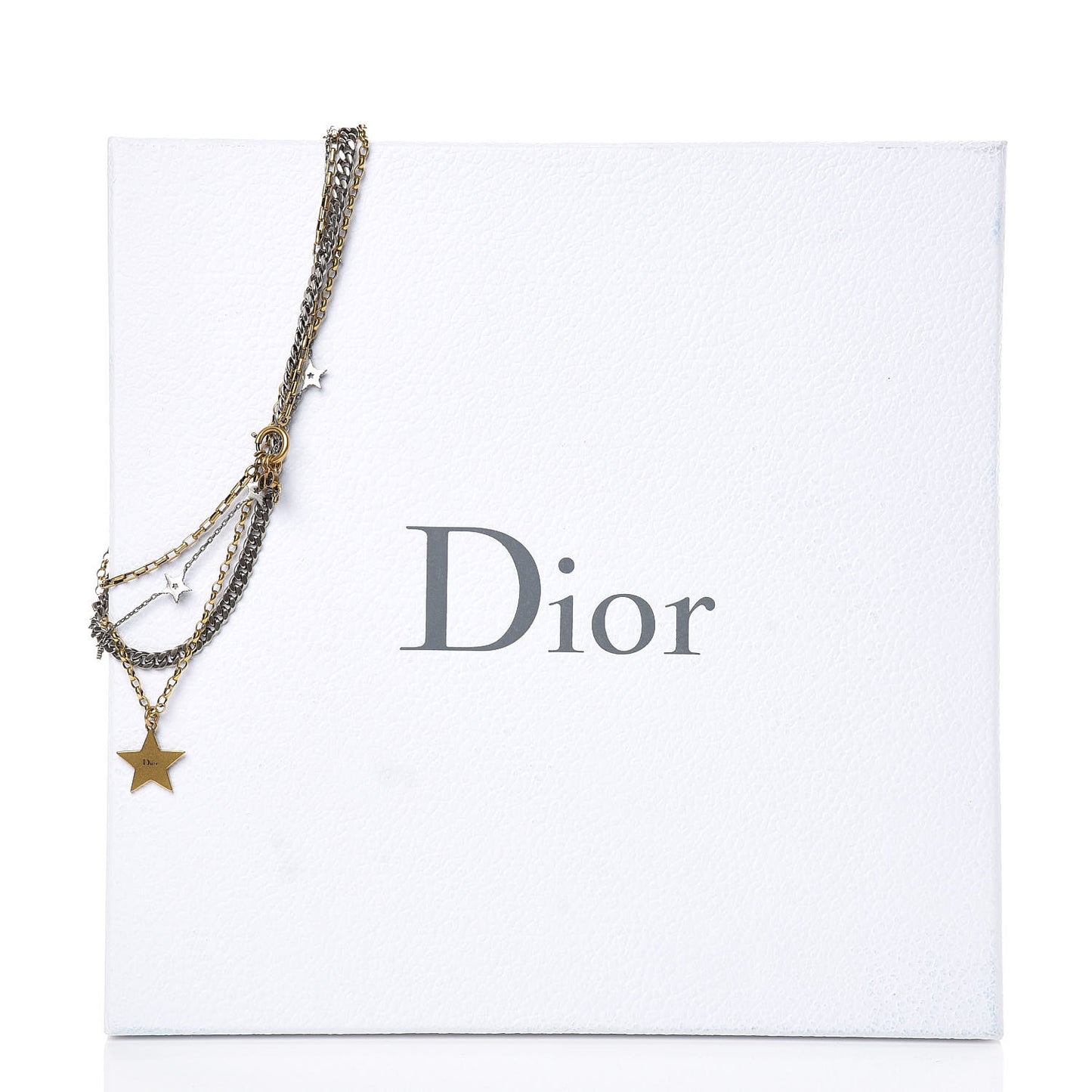 Metal Star J'adior Multi Strand Necklace Aged Gold