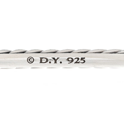 David Yurman Sterling Silver 3.5mm Cable Classics Bangle Bracelet 3 of 3