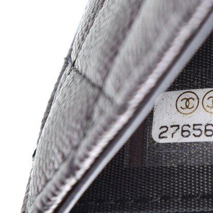 Chanel Iridescent Caviar Quilted Small Flap Wallet Black 8 of 10