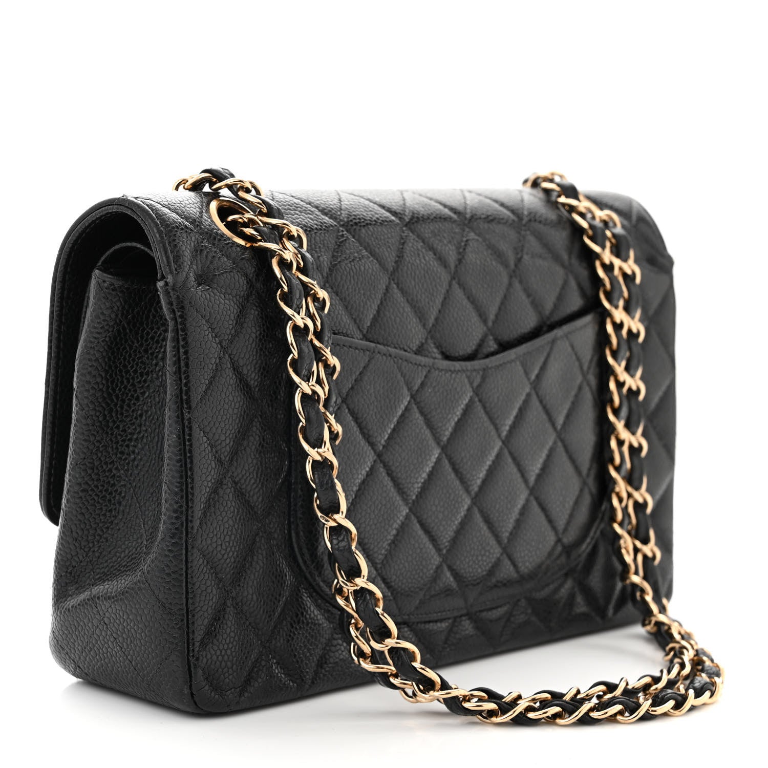 Chanel Caviar Quilted Medium Double Flap Black 3 of 12