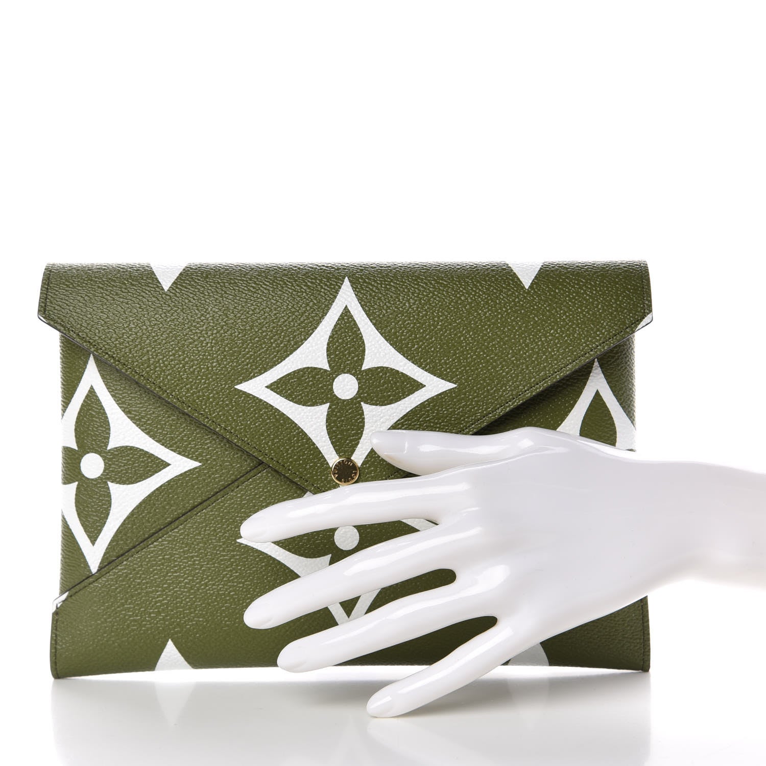 Louis Vuitton Monogram Giant Large Kirigami Pochette Kaki 2 of 11