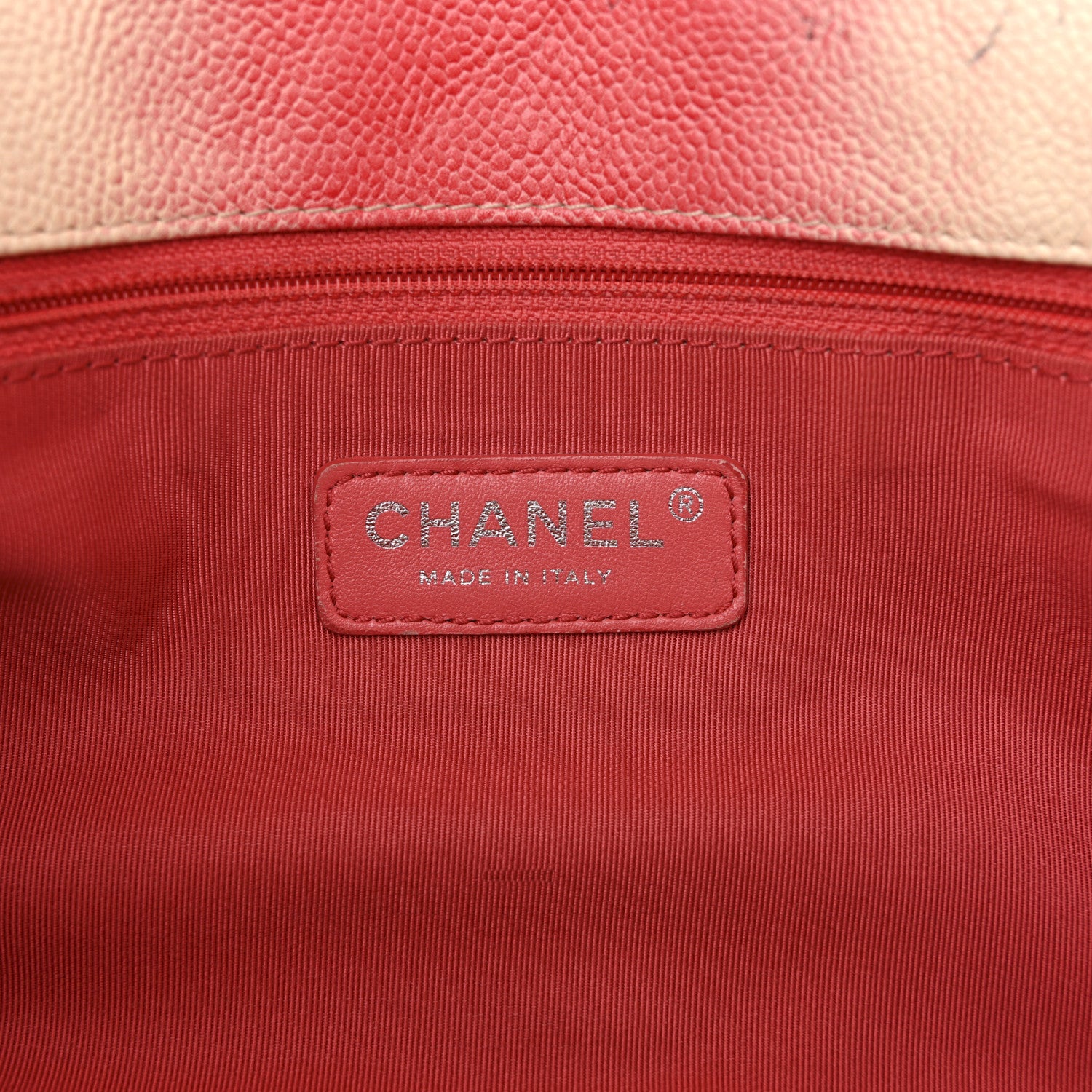 Chanel Caviar Quilted Ombre Jumbo Single Flap White Rose Pink 7 of 14