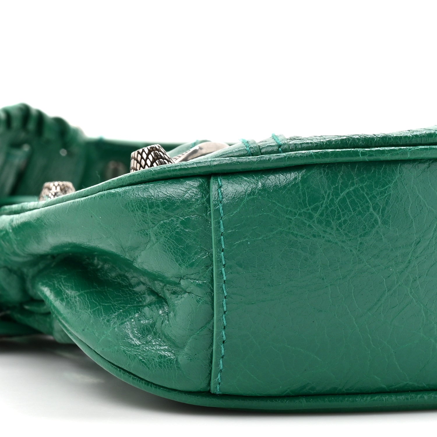 Balenciaga Agneau Arena Le Cagole Shoulder Bag XS Jade 1830313