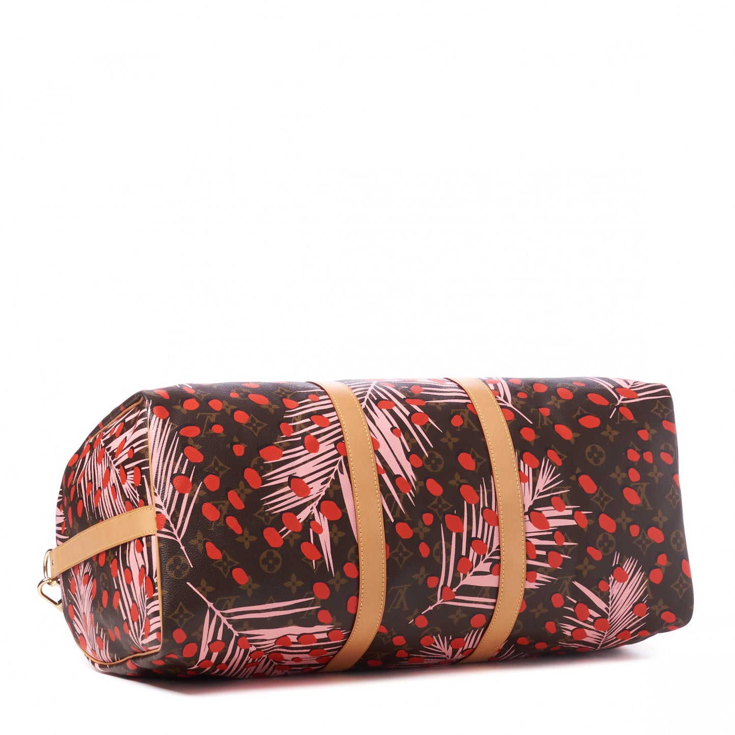 Monogram Jungle Dots Keepall Bandouliere 50 Sugar Pink Poppy