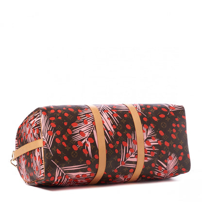 Louis Vuitton Monogram Jungle Dots Keepall Bandouliere 50 Sugar Pink Poppy 5 of 13