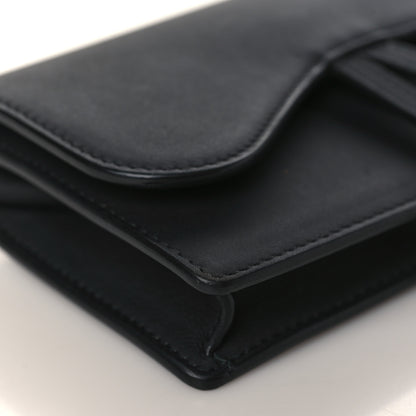 Christian Dior Ultra Matte Calfskin Saddle Belt Clutch Black 8 of 10