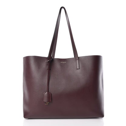 Saint Laurent Calfskin Large Shopping Tote Bordeaux 3 of 13