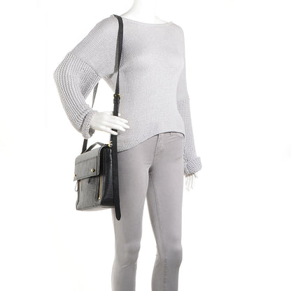 3.1 Phillip Lim 3.1 Shark Embossed Leather Pashli Messenger Black 2 of 9