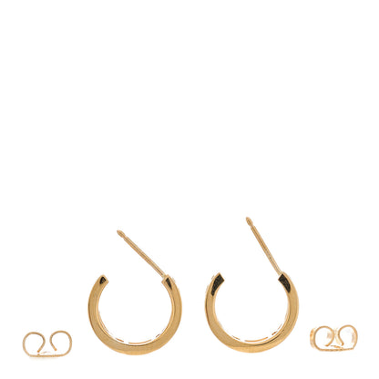 Tiffany 18K Rose Gold Mini Atlas Hoop Earrings 3 of 4