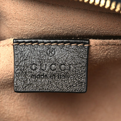 Gucci Monogram Matelasse Diagonal Small GG Marmont Chain Shoulder Bag Beige Black 6 of 9