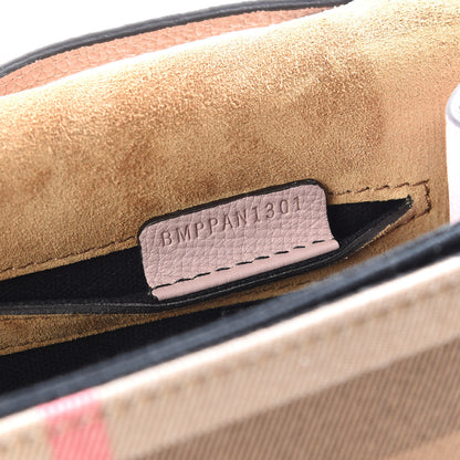 Burberry Derby Calfskin House Check Small Macken Crossbody Bag Pale Orchid 11 of 12