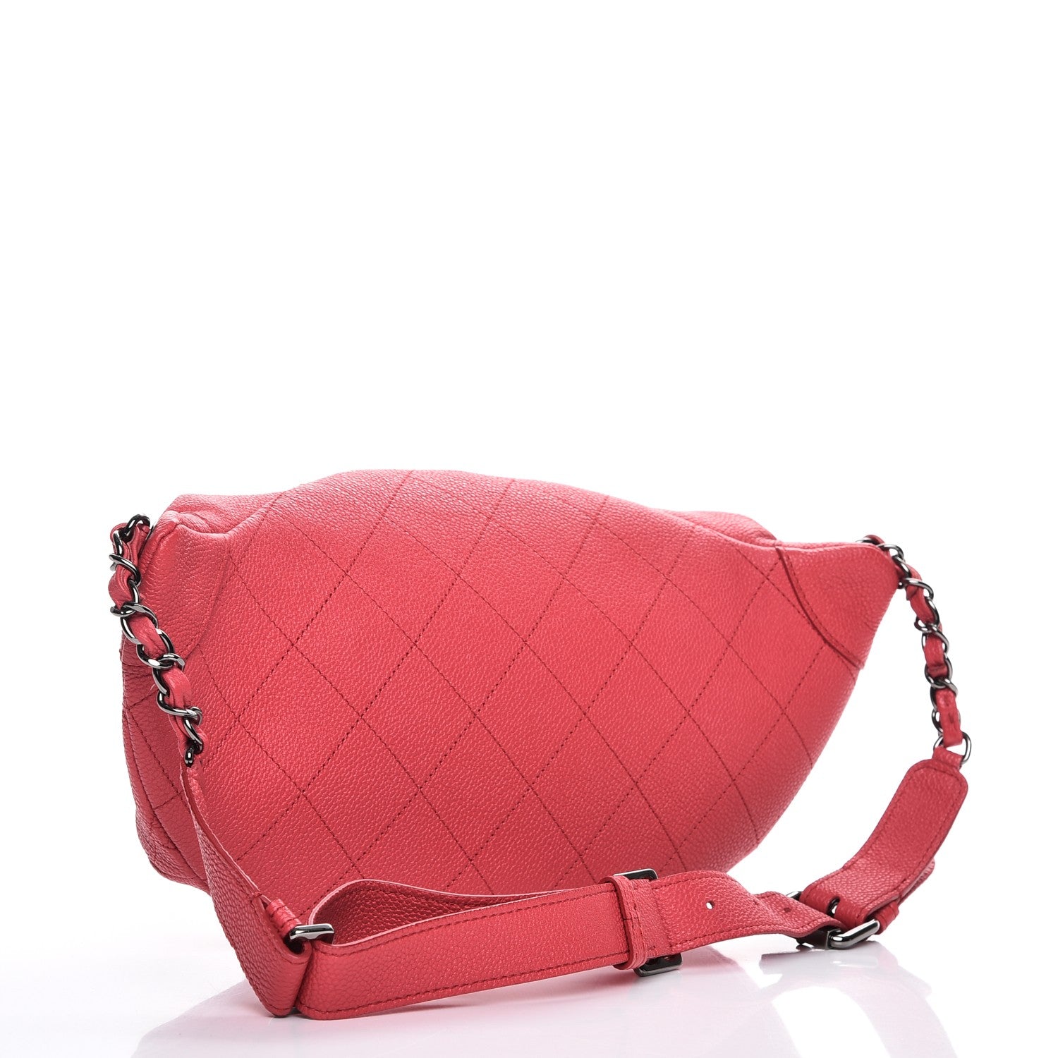 Chanel Caviar Quilted Zip and Carry Waist Bag Fanny Pack Pink 3 of 7