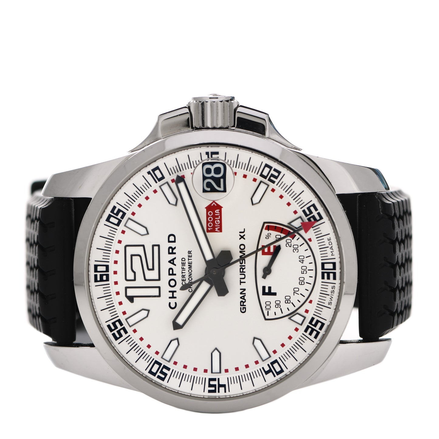 Stainless Steel Rubber 44mm Mille Miglia Gran Turismo Automatic Watch