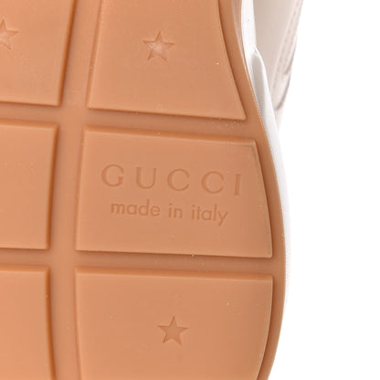Gucci Calfskin Interlocking G Heart Rhyton Sneakers 39.5 Mystic White 7 of 10