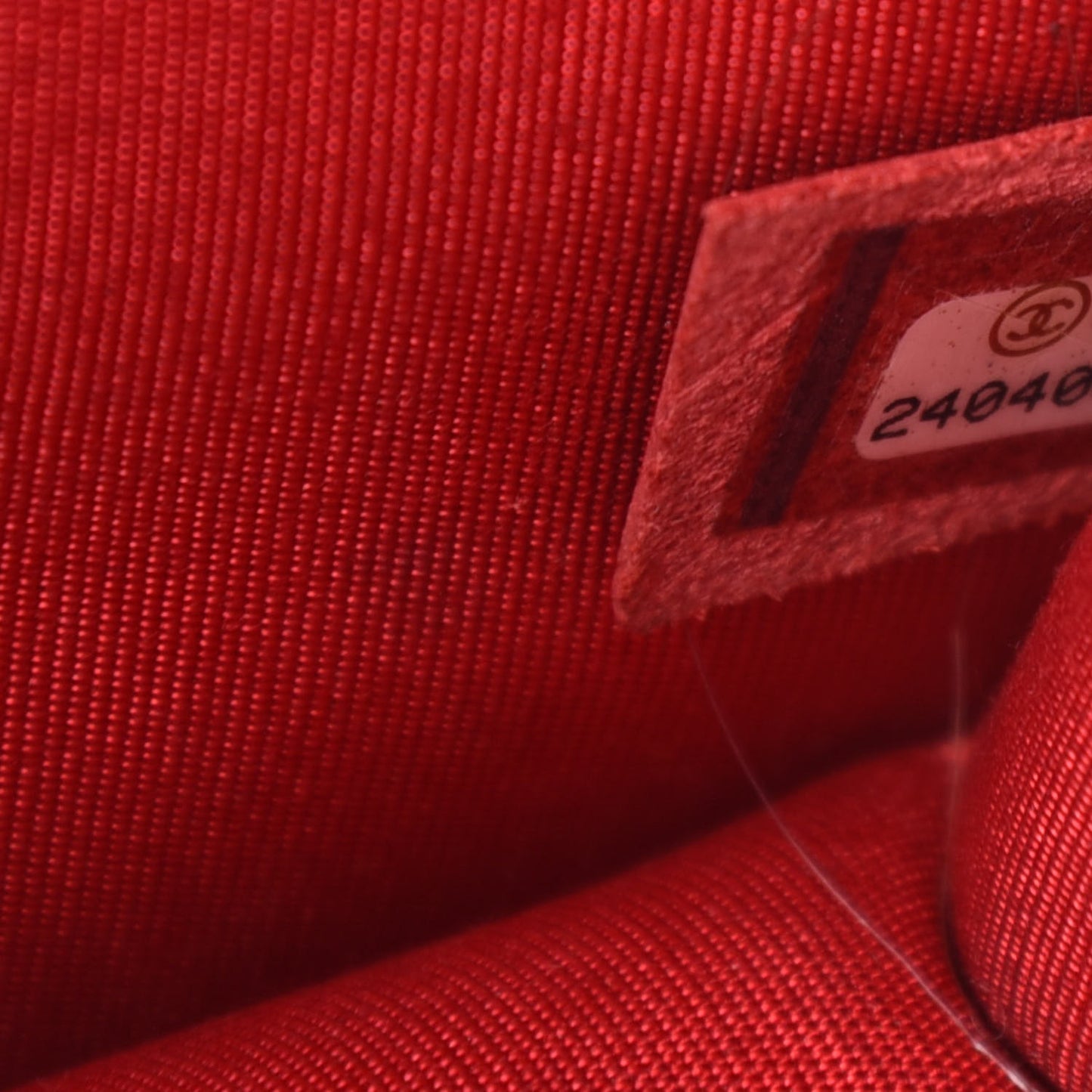 Grained Calfskin Quilted Small CC Box Flap Red
