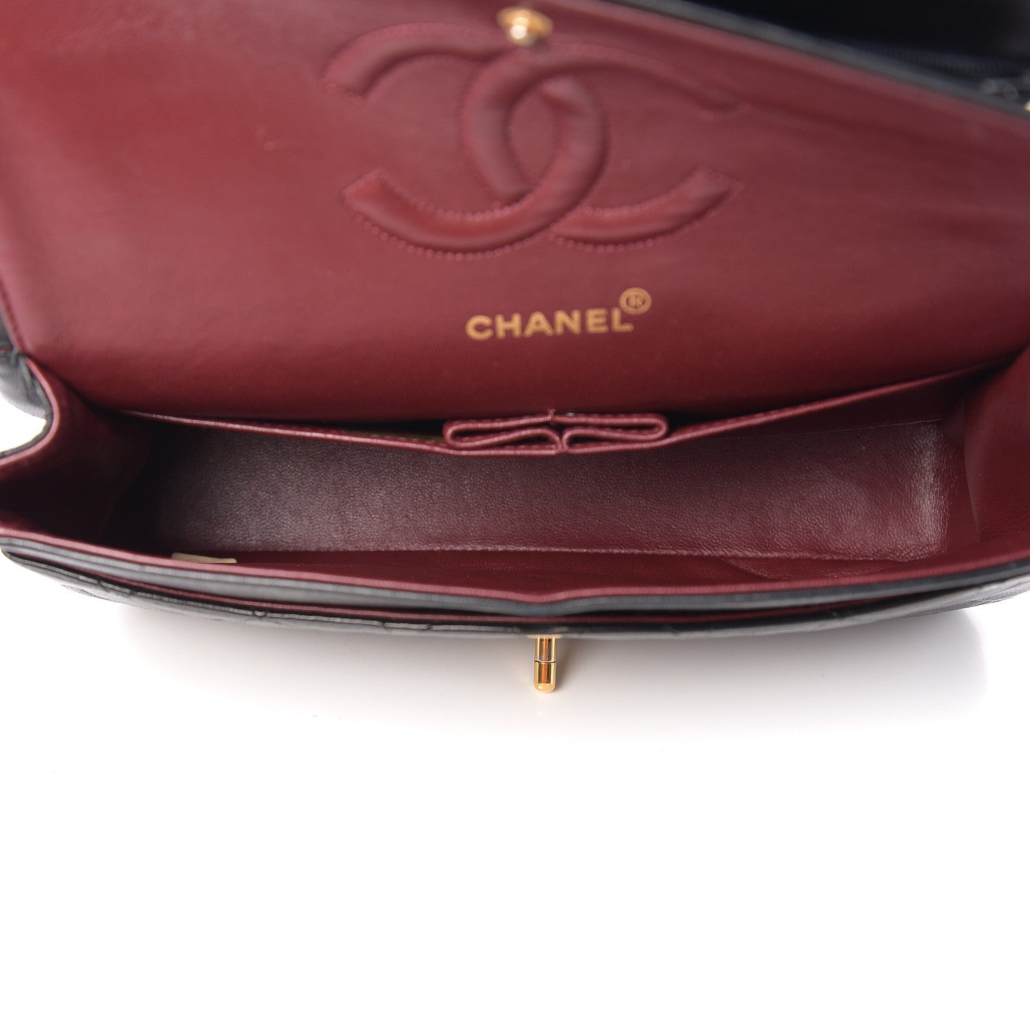 Chanel Lambskin Quilted Medium Double Flap Black 4 of 11