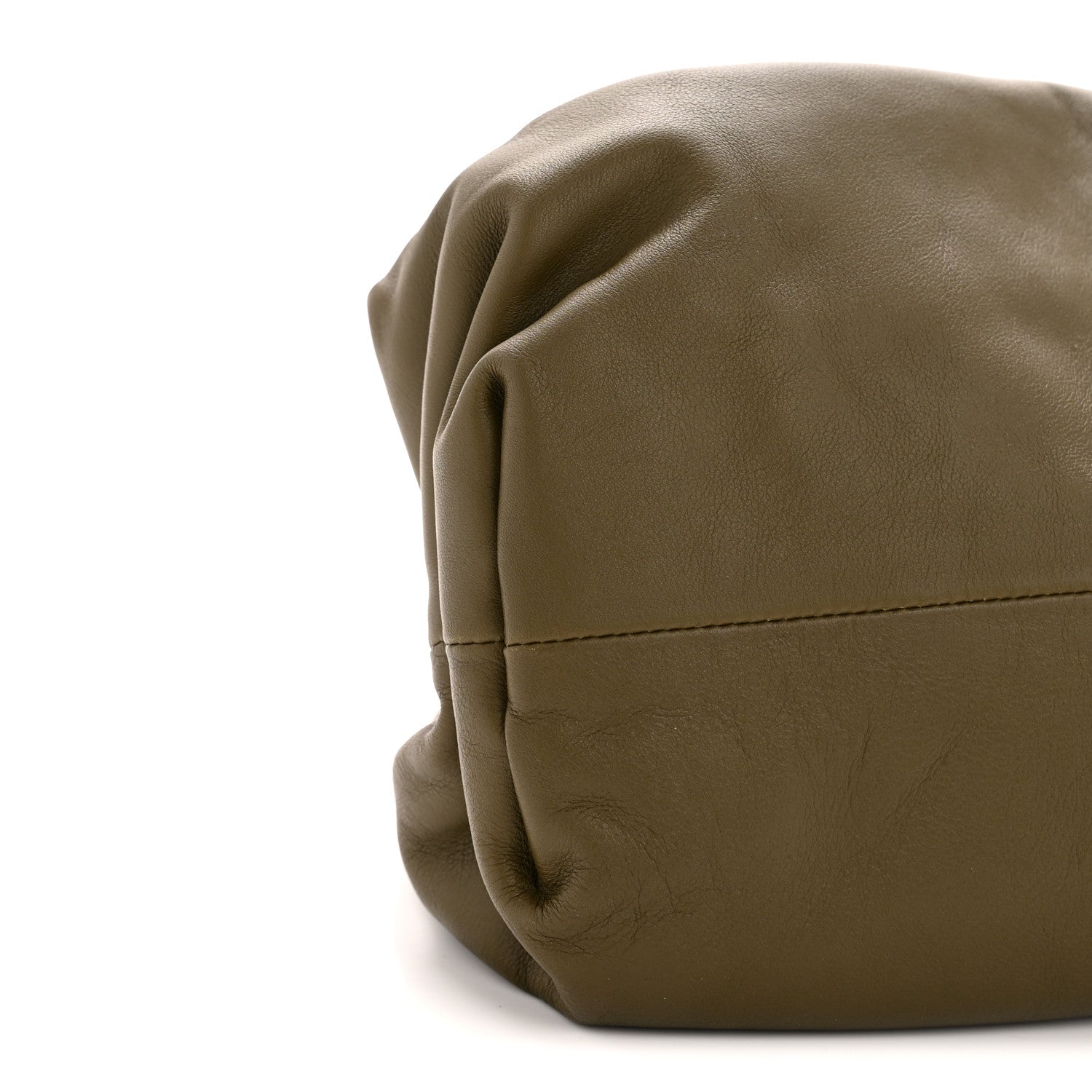 Bottega Veneta Smooth Butter Calf The Pouch Oversized Clutch Kaki Fondent 9 of 10