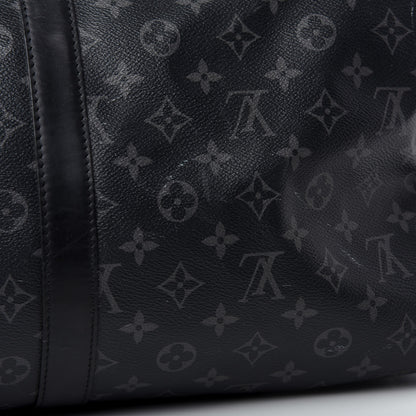 Louis Vuitton Monogram Eclipse Keepall Bandouliere 55 9 of 11