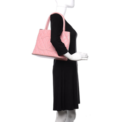 Chanel Caviar Quilted Medallion Tote Light Pink 1 of 15