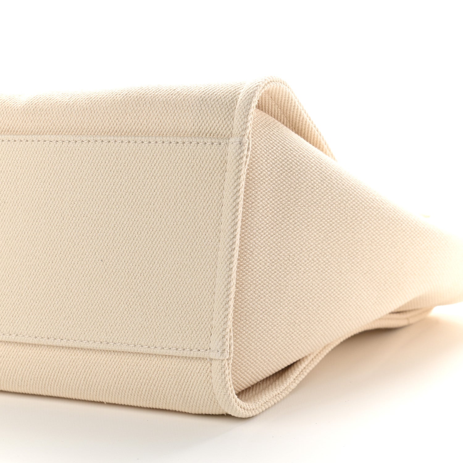 Chanel Canvas Pearl Medium Deauville Tote Ecru Beige 9 of 9