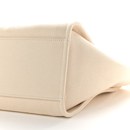 Chanel Canvas Pearl Medium Deauville Tote Ecru Beige 9 of 9