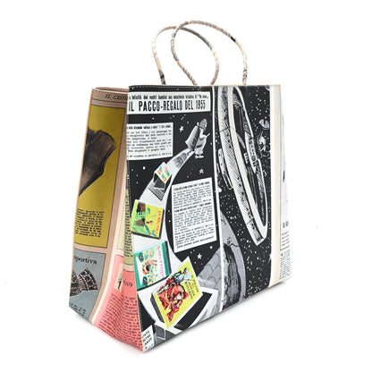Bottega Veneta Printed Calfskin Medium Newspaper Tote Bag 2 of 9
