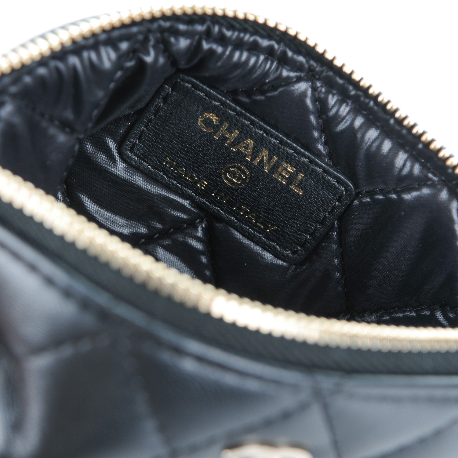 Chanel Lambskin Quilted Casino Coin Purse Black 6 of 7