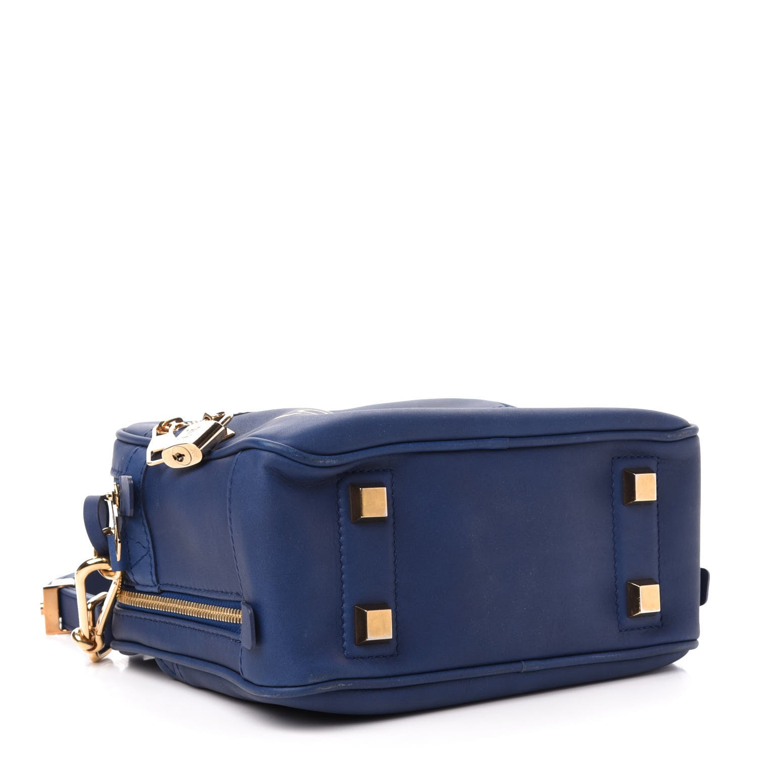 Louis Vuitton Supple Calfskin Paname Take Off Flight Bag Blue 4 of 11