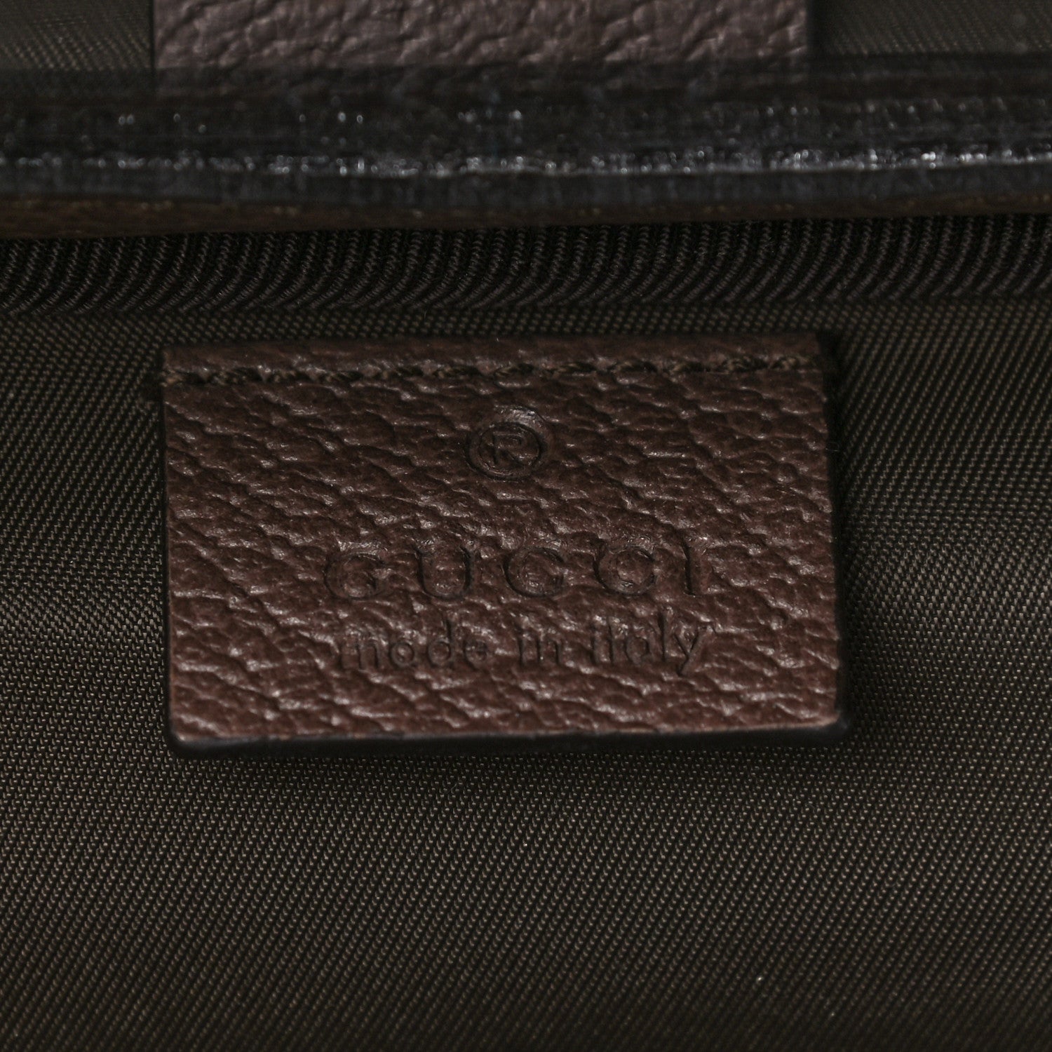 Gucci GG Supreme Monogram Textured Calfskin Web Ophidia Vanity Cosmetic Case Beige Ebony New Acero 6 of 10
