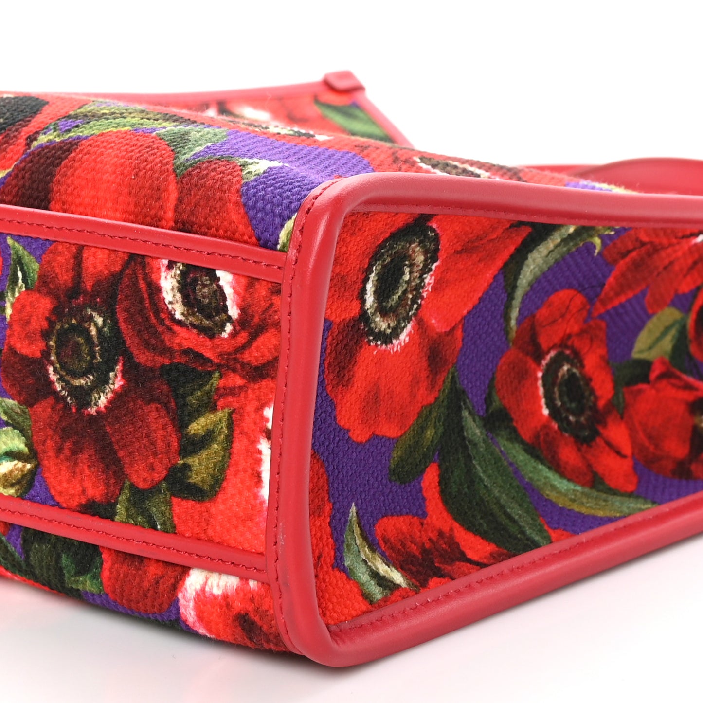 Canvas Flower Power Shopper Tote Black Multicolor
