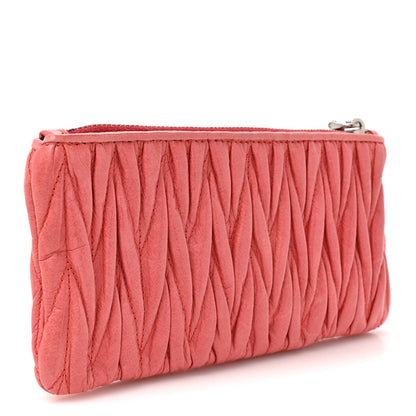 Miu Miu Nappa Matelasse Lux Pouch Fuxia 3 of 7