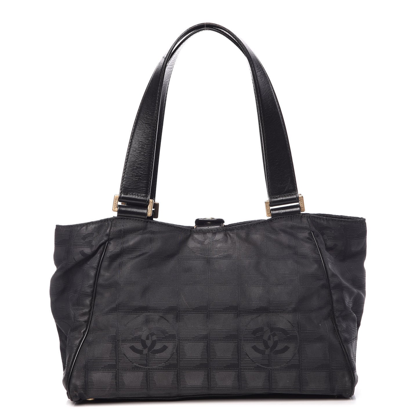 Nylon Travel Shoulder Bag Black