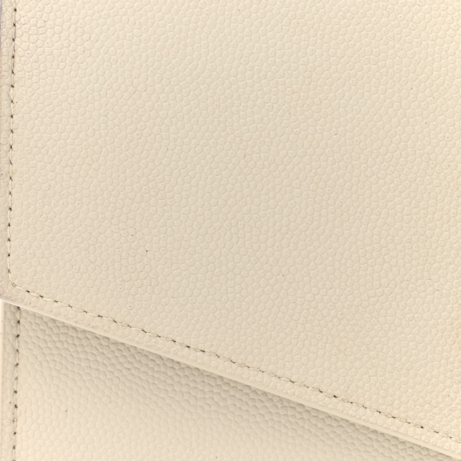 Saint Laurent Grain De Poudre Monogram Uptown Chain Wallet Crema Soft 7 of 17