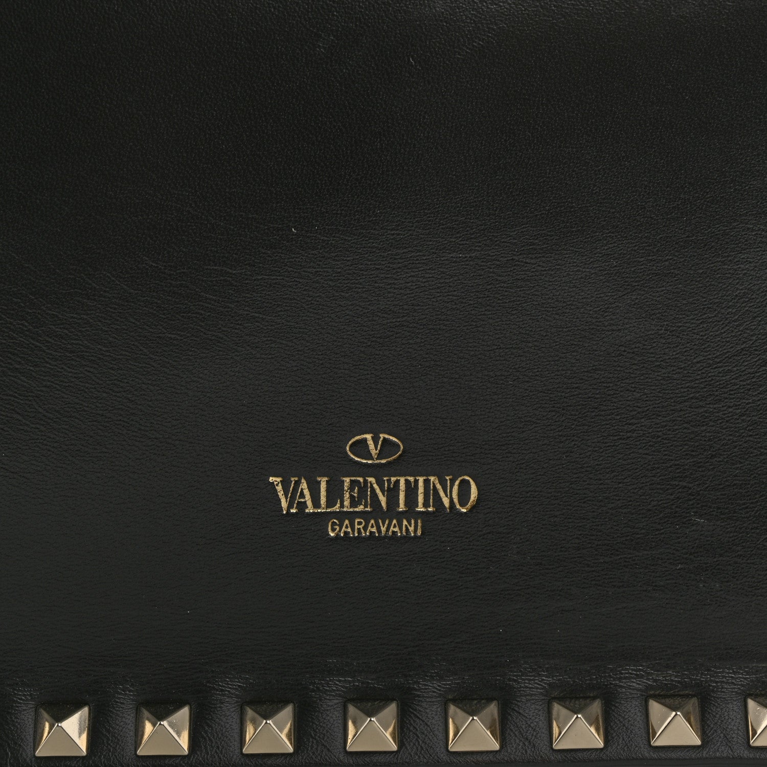Valentino Garavani Nappa Rockstud Wristlet Clutch Black 9 of 13