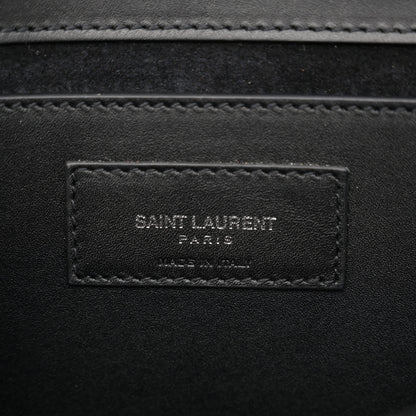 Saint Laurent Smooth Calfskin Medium Classic Monogram Kate Tassel Satchel Black 6 of 13