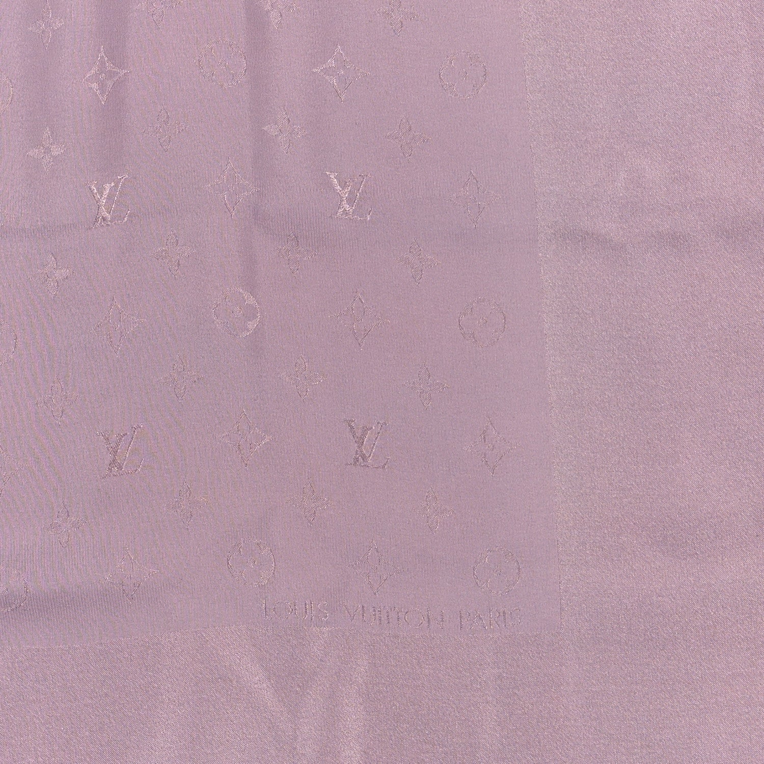 Louis Vuitton Silk Monogram Monaco Square Scarf Lilac 2 of 3