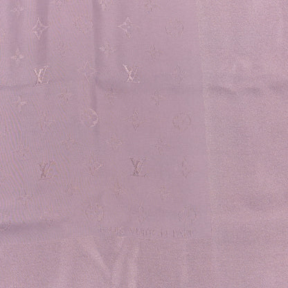Louis Vuitton Silk Monogram Monaco Square Scarf Lilac 2 of 3