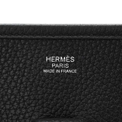 Hermes Taurillon Clemence Evelyne III PM Black 6 of 10