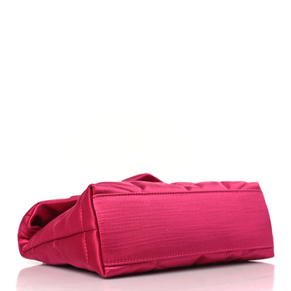 Saint Laurent Satin Quilted Toy Loulou Puffer Monogram Chain Satchel Guava Pink 3 of 9